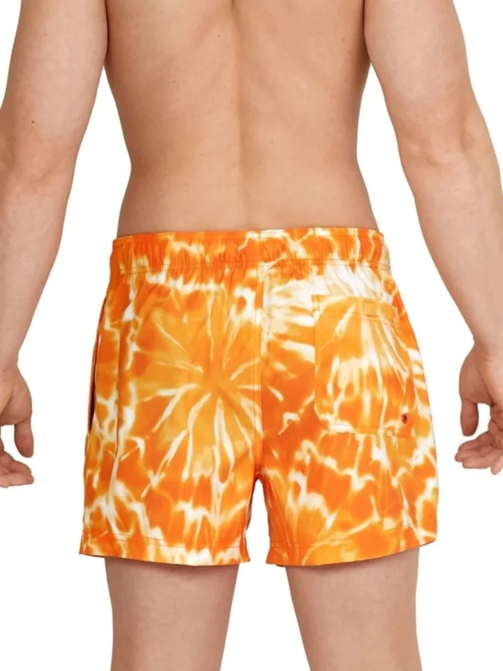 Speedo Men’s Orange Tie-Dye Swim Shorts